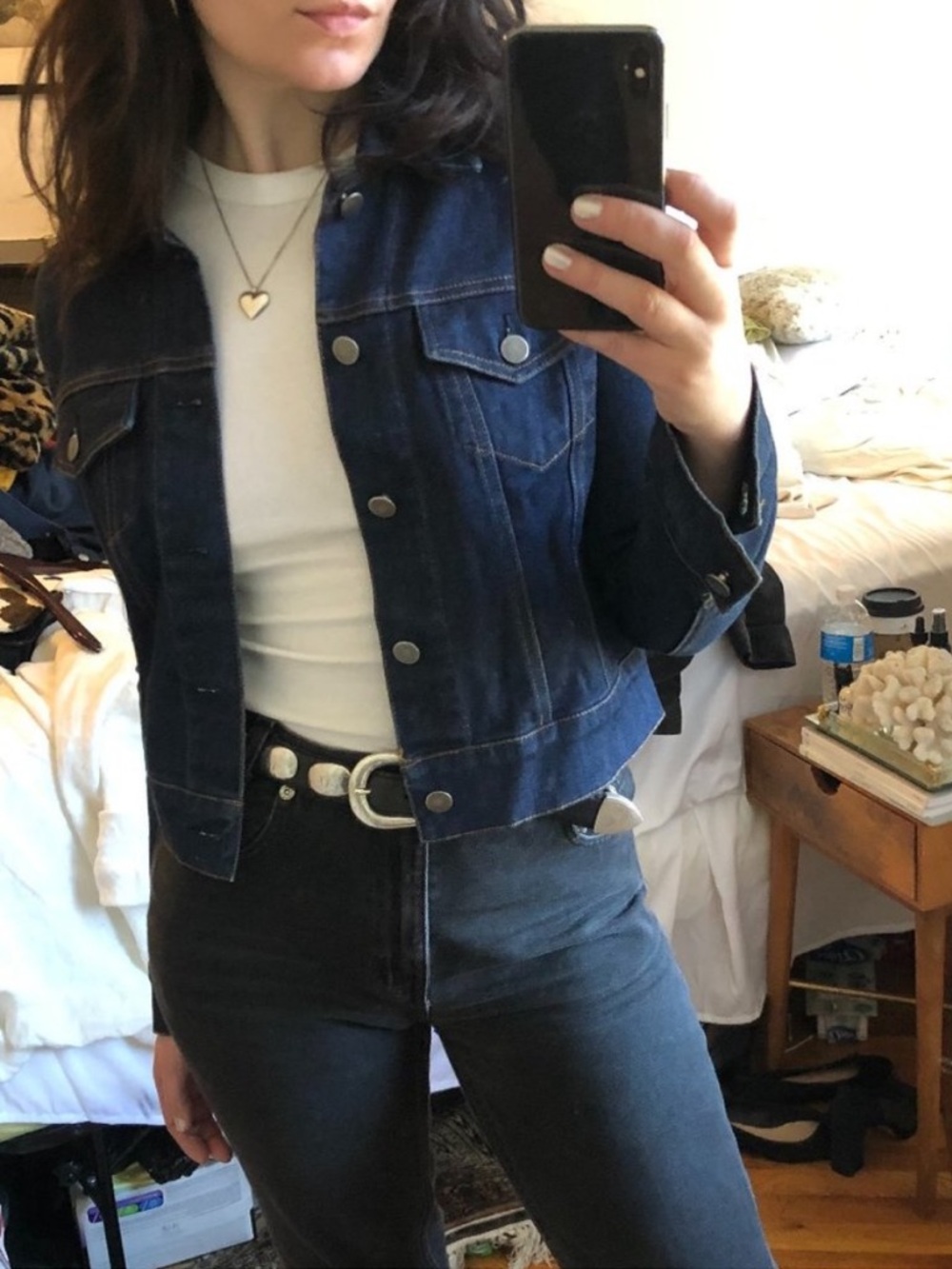 Theory dark denim jacket